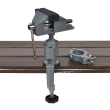 360 Clamp 2 In 1 Bench Vise Table Grinder Holder Drill Stand Rotary Tool for Craft Model Building Metal Working Craft Electronic