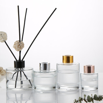 5pcs Round Transparent Perfume Glass Empty Bottle Reed Diffuser Jars Scent Volatilization Glass Container for Essential Oil