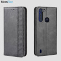 Luxury Retro Slim Magnetic Leather Flip Cover For MOTO One Fusion / Plus Case Book Wallet Card Stand Soft Cover Mobile Phone Bag