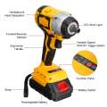 288VF 320N.m Cordless Electric Impact Wrench With 2 Rechargeable Battery Impact Drill Brushless LED Light 1/2 inch Power Tools