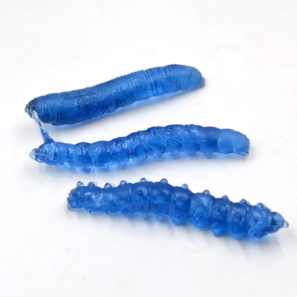 MNFT 12pcs 75mm 4g Larva Soft Lures Environmental TPR Bait Fishing Lure Carp Fishing Bait Artificial Multiple Colour Soft Worm