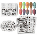 1PC Lace Flower Animal Nail Stamping Plates Marble Image Stamp Templates Geometric Printing Stencil Tools