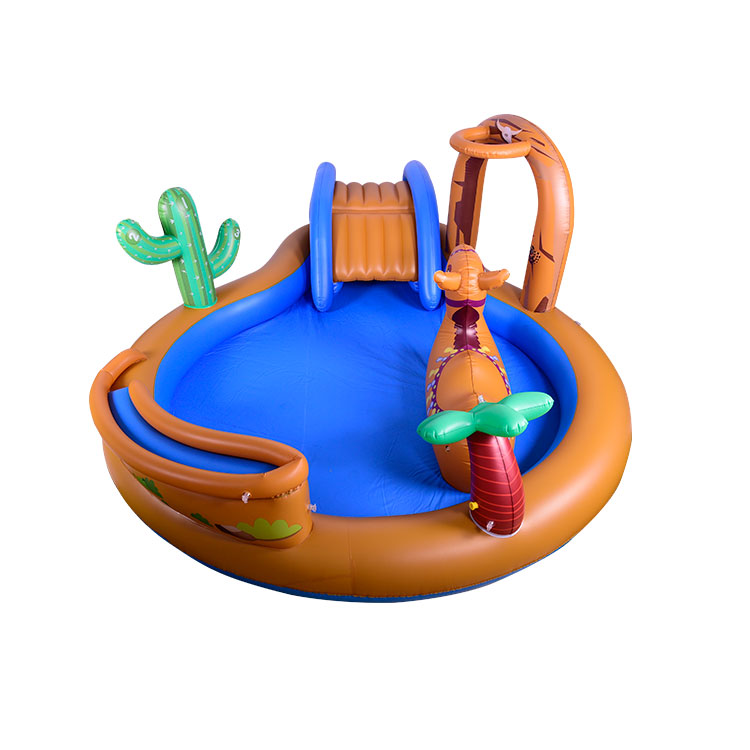 inflatable play center pool with shade