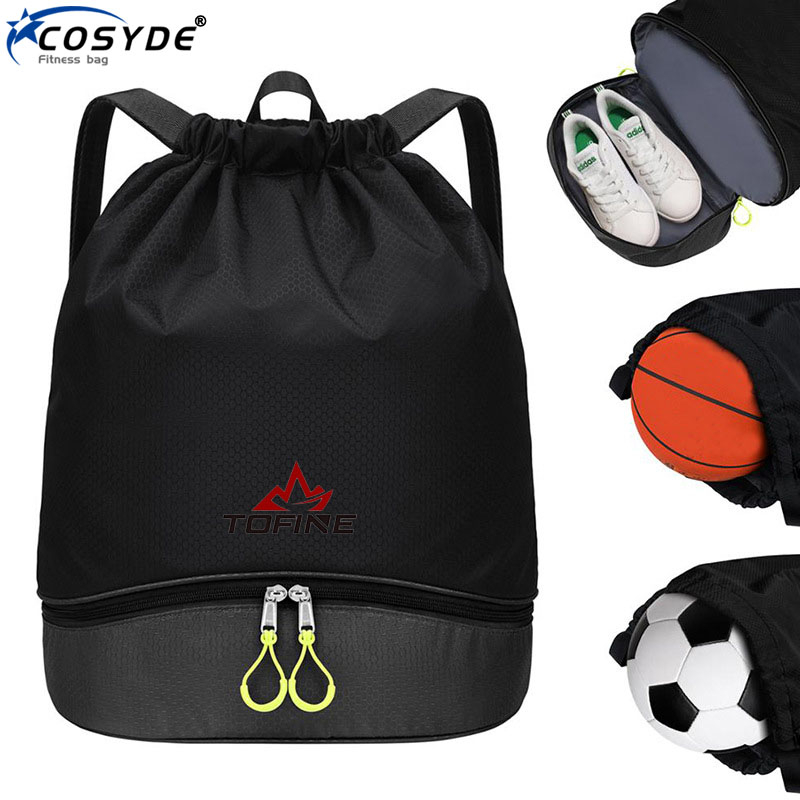 New Swimming Bags Dry Dwaterproof Water Beach Sports Bag Female Casual Drawstring Backpack With Shoe Bag Fitness Training Blosa