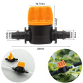 20-100pcs 1/4" Pipe Mini Valve 4/7mm Hose Controller Barbed Adapter Agriculture Micro Drip Irrigation Watering System Fittings