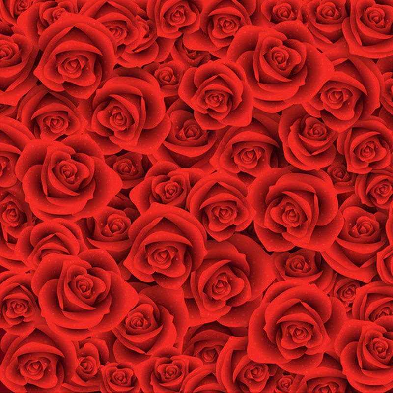 Custom 3D Floor Wallpaper Red Rose Flower LivingRoom Bedroom Bathroom Floor Sticker PVC Self-adhesive Mural Wallpaper Waterproof