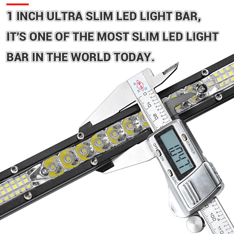 Ultral Slim Led bar 10 20 30 inch Combo Led Light Bar 12V 24V Flood Spot Driving Work Light for Jeep Trucks Tractor off Road ATV