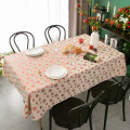 New Year Christmas Table Cloth Snowflakes Cotton And Linen Tablecloth Rectangle Nordic Simple Adornment Tablecloth Cover Towel