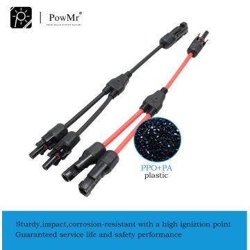 1Pair Solar Connector IP67 Waterproof Y Branch PPO Plug Cable Connectors For Solar Panels And Photovoltaic Systems