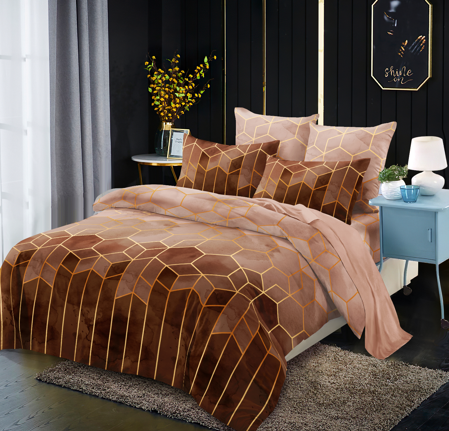 2/3 Pcs Luxury Duvet Cover Set Fashion Geometry Series Bedding Sets Comforter Duvet Cover Pillowcase Home Textiles
