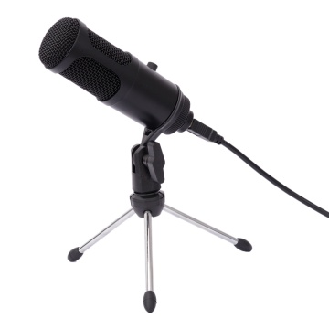 Professional USB Capacitor Microphone Computer Recording Microphone with Volume Adjusting Microphone for PC Notebook Computer