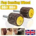 6mm Shank Sandpaper Grinding Wheel 60/80 Grit For Dremel Accessory Rotary Tool