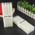 Paraffin wax white plain candle