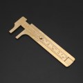 1pcs Brass Sliding Gauge Vernier Caliper Ruler Measuring Double Scales Mm/Inch Marking Gauging Ruler Measuring Instrument Tool