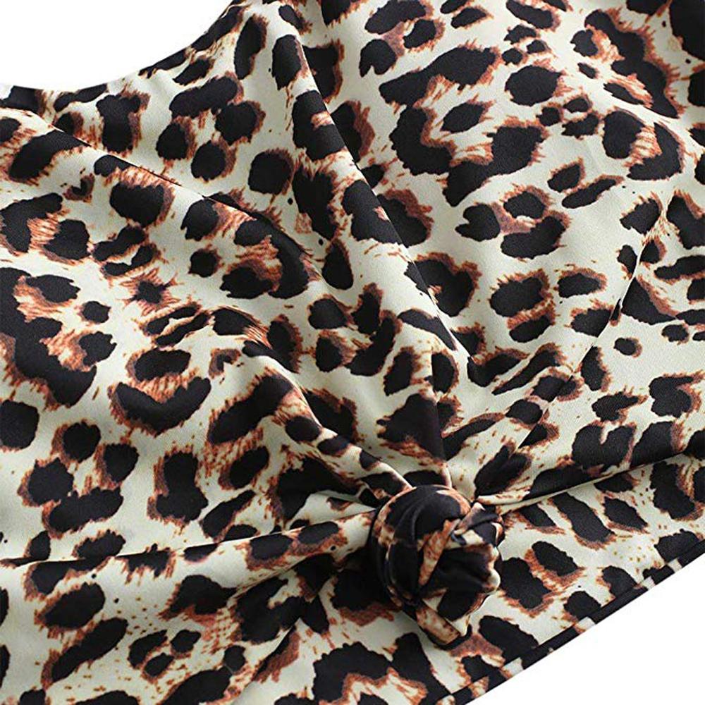 Women Swimsuit leopard print bikini Beach Wear Push Up High Waist Sexy Women Padded Swimwear Bathing Beachwear N50