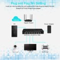 8 Gigabit Port Network Switch 10/100/1000Mbps Fast Ethernet Switch Lan Hub Full/Half duplex Ethernet Desktop Network Switcher