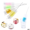 Drop Ship&Wholesale 2Pcs Baby Nipple Bottle Brush 360 Degree Cleaner 30cm Nylon Cleaning Brushes May06