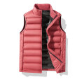 Plus Size Zipper Winter Unisex Sleeveless Outerwear Vest