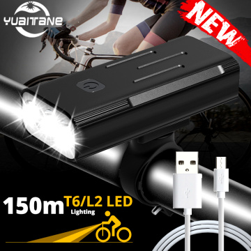 Powerful 3L2 LED Bicycle Light Rechargeable Bike Light Front Cycling Lamp IPX5 Waterproof MTB Bike accessaries Built in Battery