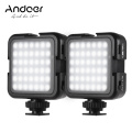 42LED Ultra Bright LED Video Lights 42PCS Light Beads with Cold Shoe Mount Dimmable Brightness 6000K Photographing Lighting