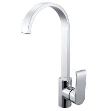 Kitchen Sink Faucets Single Hole handle Polished Chrome