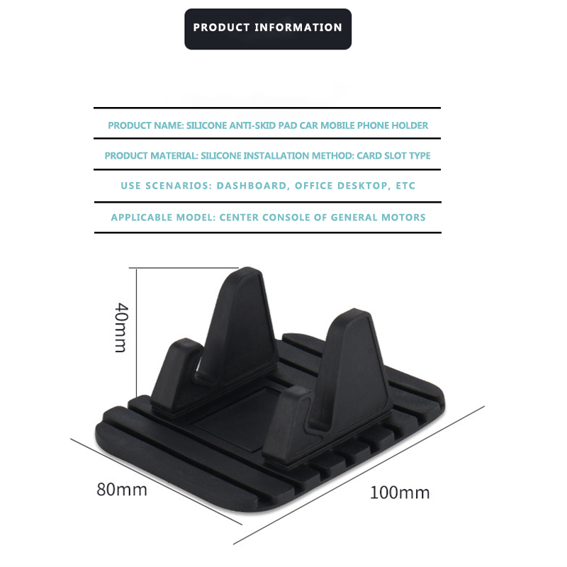 Luckybobi Car Phone Holder Dashboard Non-slip Mat Rubber Mount Pad Mobile Phone Stand Bracket For iphone Xiaomi Mobile Holder