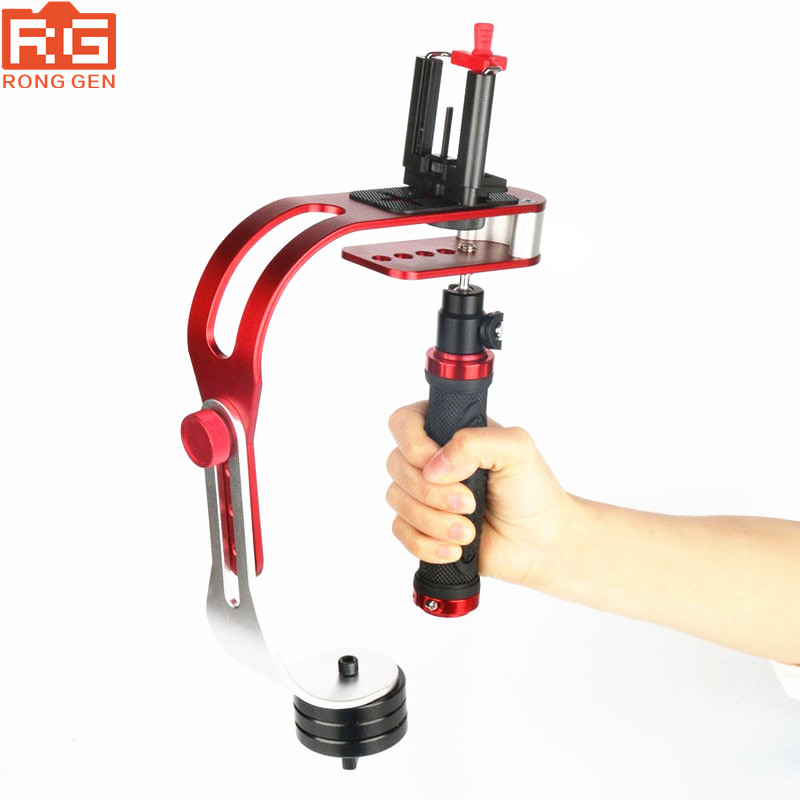 Mini handheld stabilizer Video Steadicam for Digital Camera HDSLR DSLR Camcorder DV Mobile Phone + Gloves free shipping