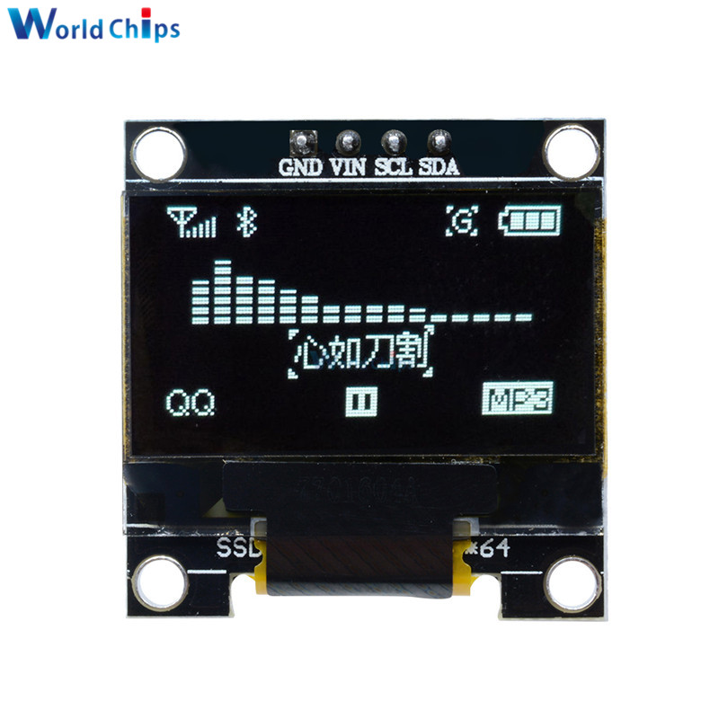 0.96" 0.96 inch 128X64 I2C SSD1306 12864 LCD Screen Board IIC Serial Yellow Blue / Blue / White OLED Display Module for Arduino