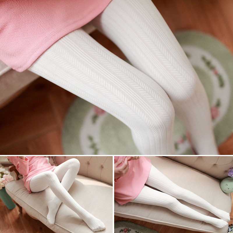 Autumn Winter Women Super Elastic Jacquard Solid Soft Cotton Slimming Tights Collant Stretchy Pantyhose Hosiery