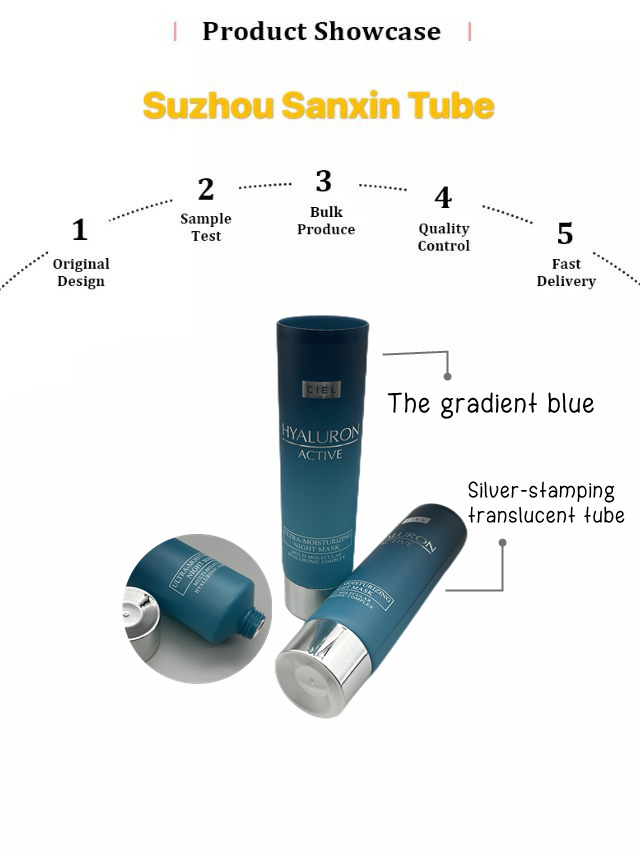 PE squeeze plastic cosmetic tube