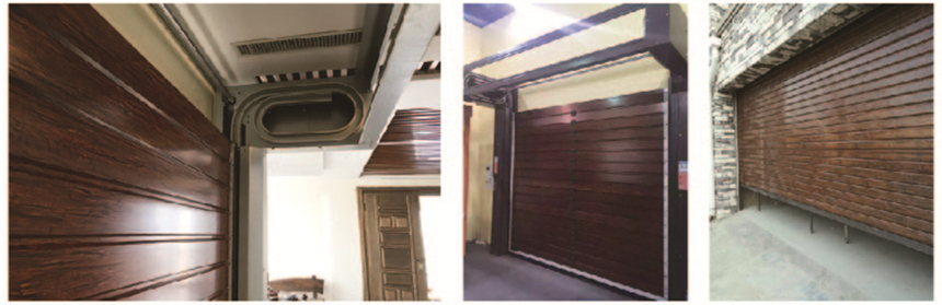 wooden spiral hard fast door