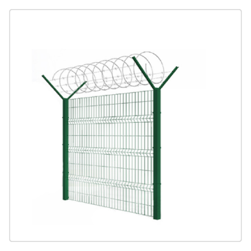 Durable 3D Welded Curved Panel Fence