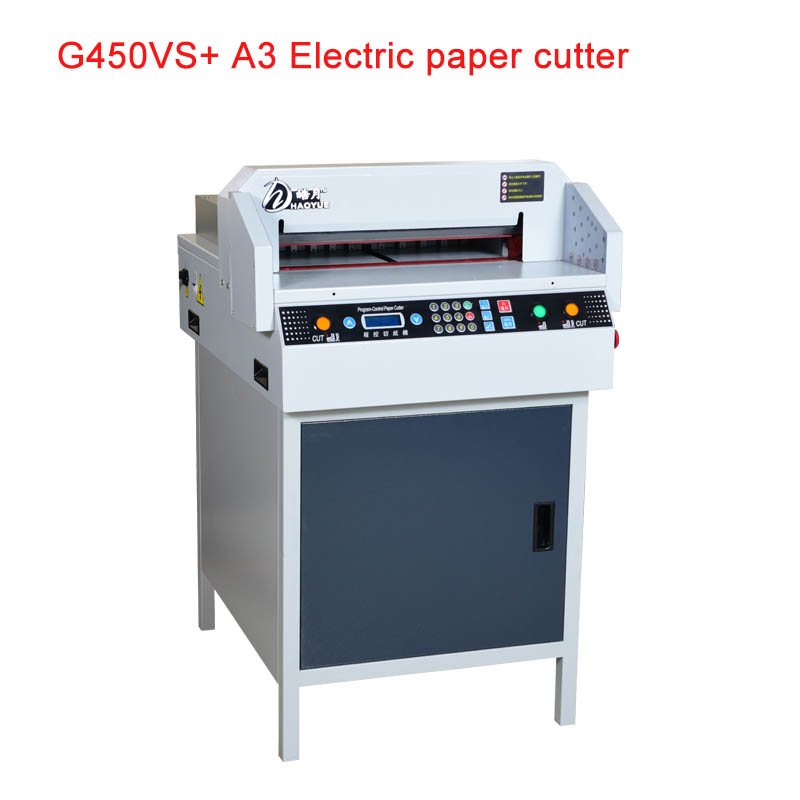 110v/220v Electric Paper Cutter Automatic NC Paper Cutter G450VS+ A3 size Paper Cut machine digital paper trimmer 1pc