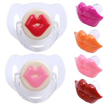Baby Pacifiers Silicone Funny Kiss Kids Nipples Lips Shaped Soothers Pacifiers