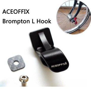 ACEOFFIX L type buckle Hook For Brompton Folding bike fork bicycle fork clip 13g aluminum alloy