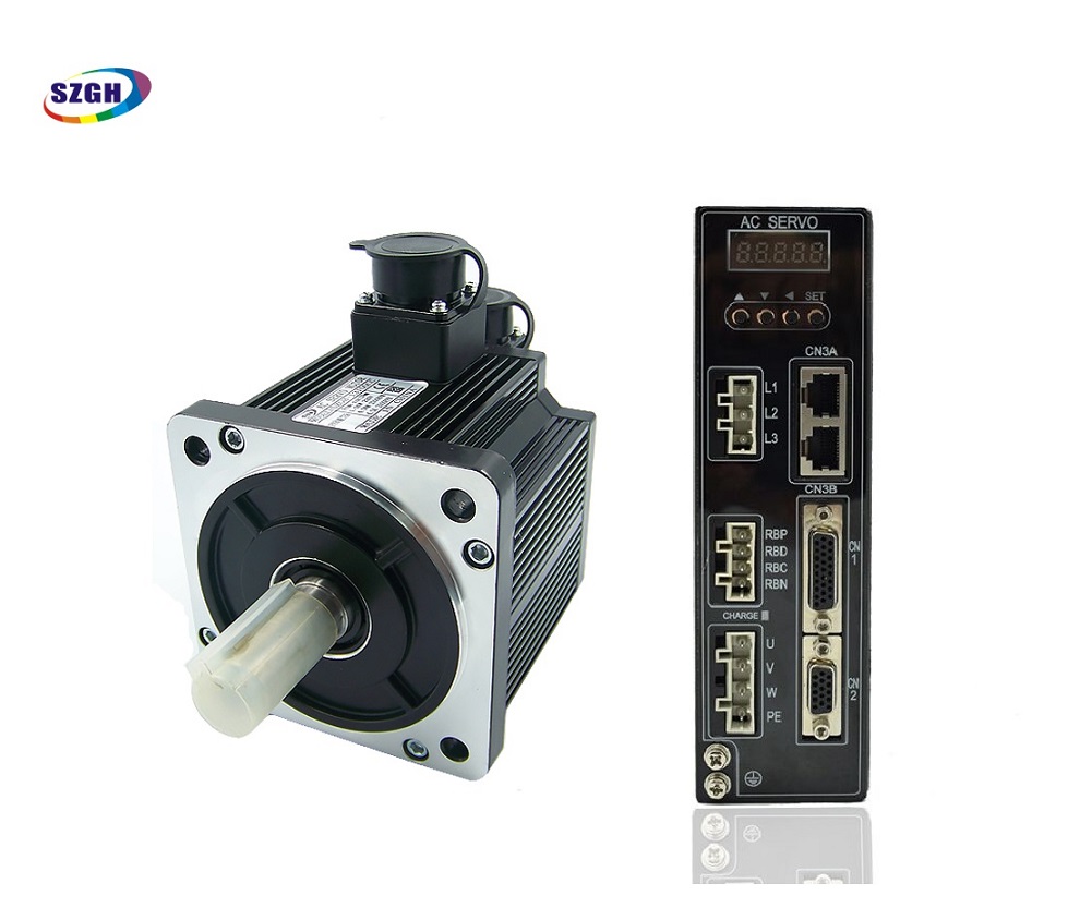 4Nm 1kw ac motor 1kw 2500rpm ac servo motor and matched driver for servo system CNC total solution