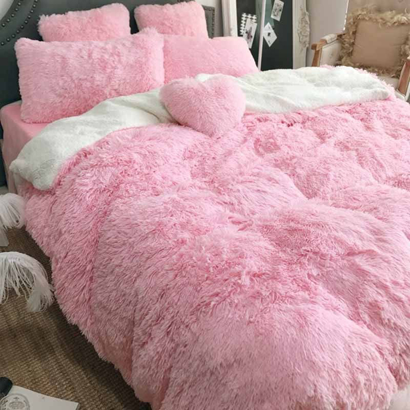 1PCS Super Soft Bed Sofa Blanket Gift Long Shaggy Fuzzy Fur Faux Fur Warm Elegant Cozy With Fluffy Sherpa Throw Blanket