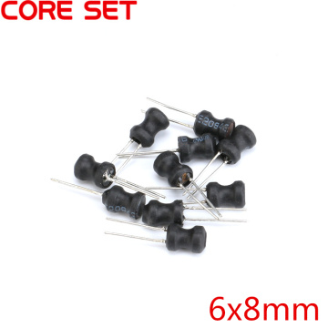 40pcs 4 Values 6*8mm 10UH-330UH Power Inductors Induction Assortment Kit for 10UH 100UH 220UH 330UH DR CORE Inductor
