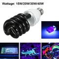 15W/ 20W/30W/40W AC220V E27 Energy Saving UV Stage Sprial Lamp Light Bulb Black light UV Purple Light