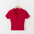 short sleeve red