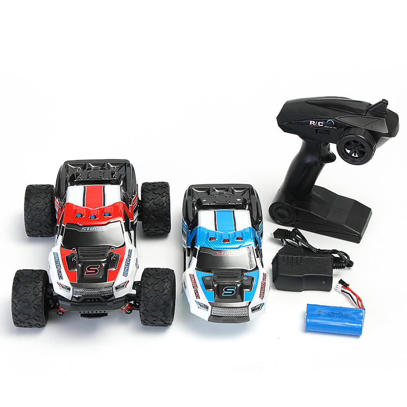 HS 18301/18302 RC Car 1:18 2.4Ghz 30km/h 4WD Remote Control Car High Speed Big Foot Racing OFF-Road Vehicle Toys for Children