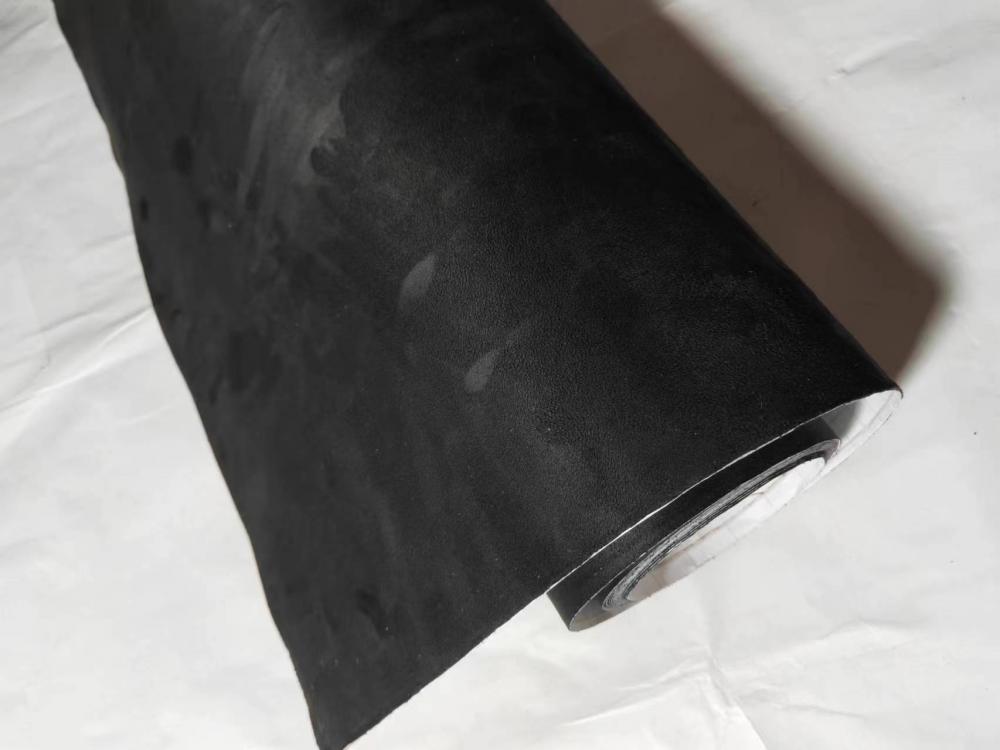 Adhesive Black Suede Fabric Vinyl