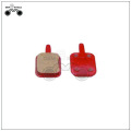 Mechanical red bicycle disc brake lining