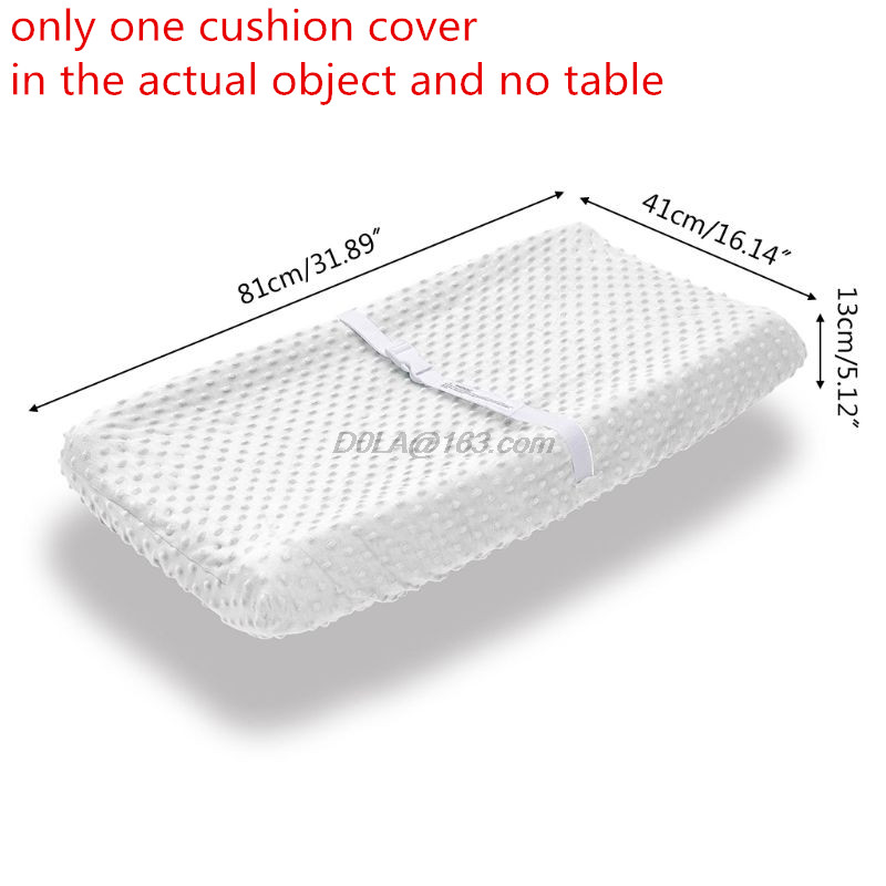 2 Pcs Soft Reusable Changing Pad Cover Minky Dot Foldable Travel Baby Breathable Diaper Pad Sheets Cover