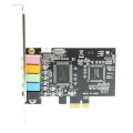 PCI Express PCI-E 5.1 Ch 6 Channel PCIE Audio Digital Sound Card Adapter CMI8738 CMI8738 Audio Sound Card