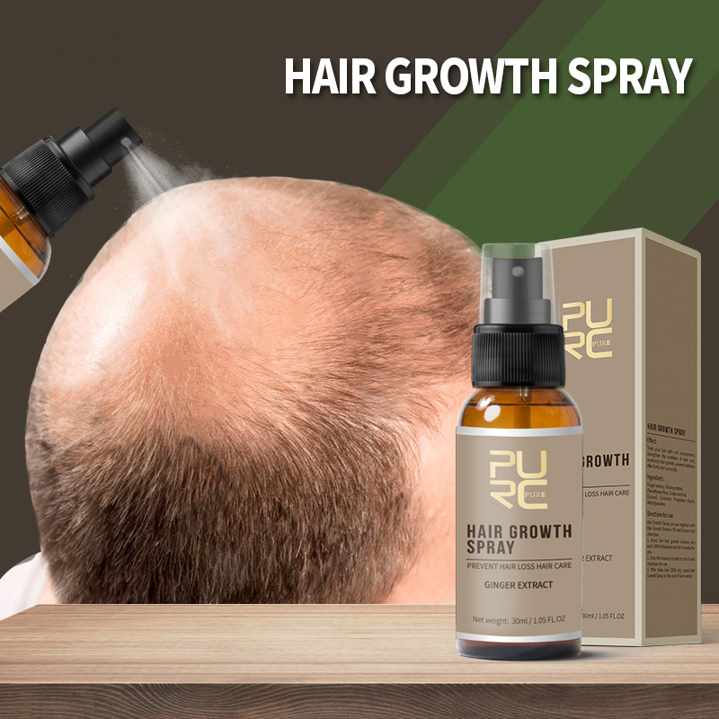 30ml Hair Growth Spray Fast Powerful Hair Growth Essence Ginger Extract Accelerate Hair Loss Treatments Nourish Roots Care