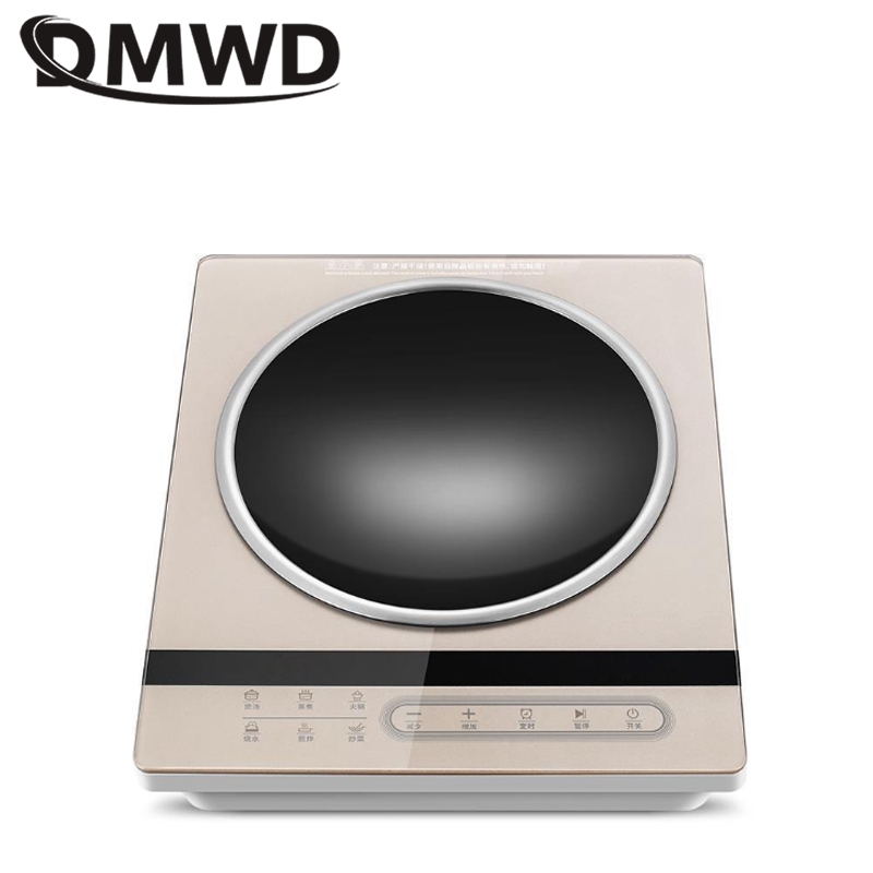 DMWD Household Concave Induction Cooker Electromagnetic Oven Intelligent Touch Control Stove Electric Hot Plate Waterproof 3000W