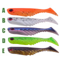 Proleurre 5pcs Soft Fishing Lures 70mm 2.9g Shad Fishing Soft Bait Worm Isca Artificial Carp Fishing Jig Wobbler Silicone Bait