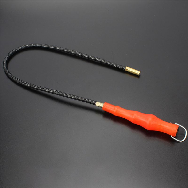 60cm Flexible Magnetic Pickup Tool LED Light Magnet Garage Tool Repair Pick Up Bendable Metal Grabber