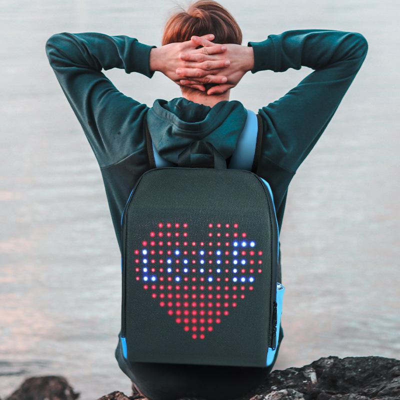 Led Backpack Smart WIFI Version APP Control Led Screen Display Advertising Backpack Outdoor Walking Billboard Backpack